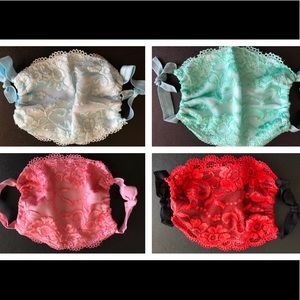 Lace Mask With Filter Pocket